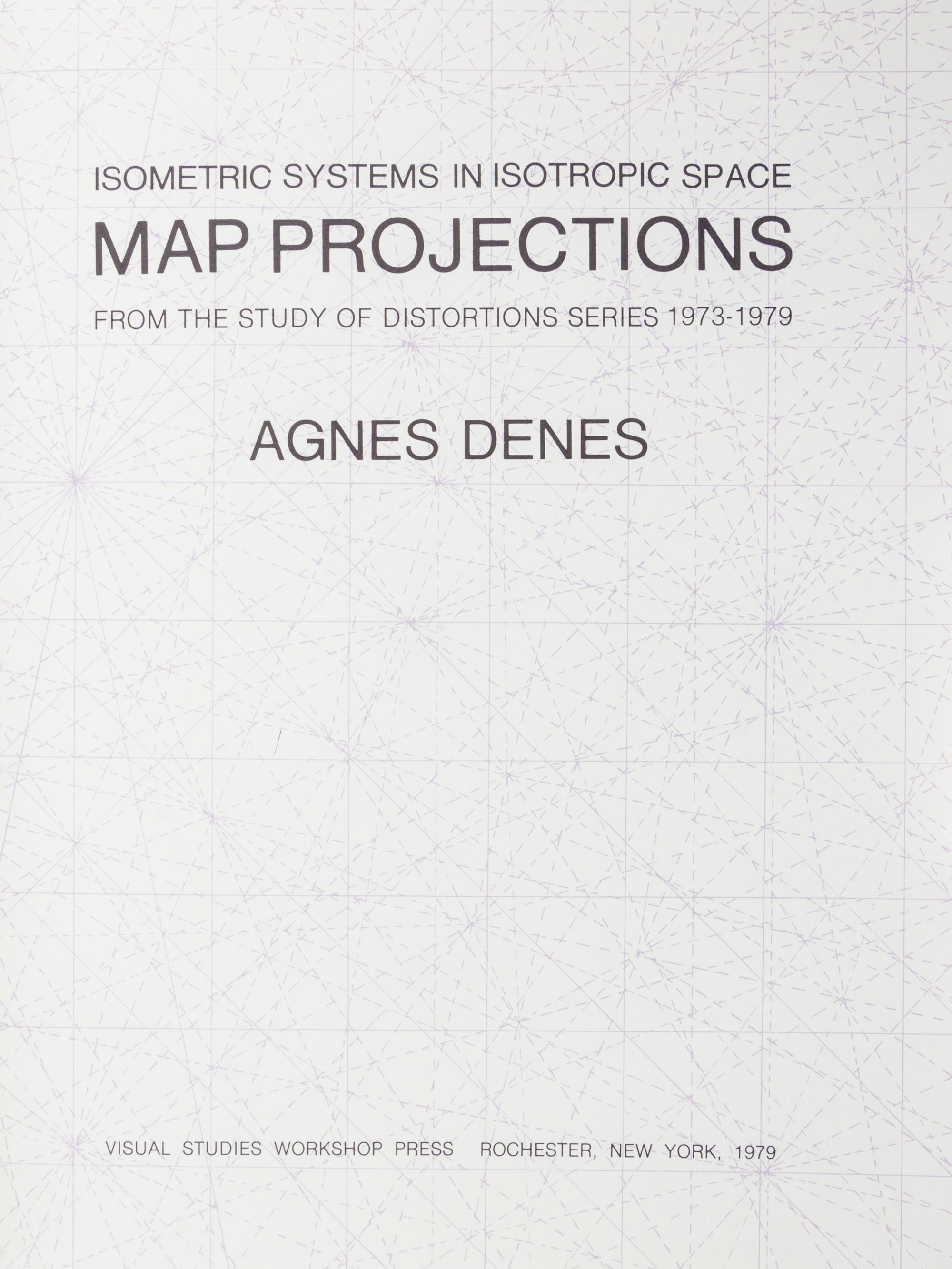 DENES, AGNES Map Projections. Rochester, 1979. First edition. Limited, signed.