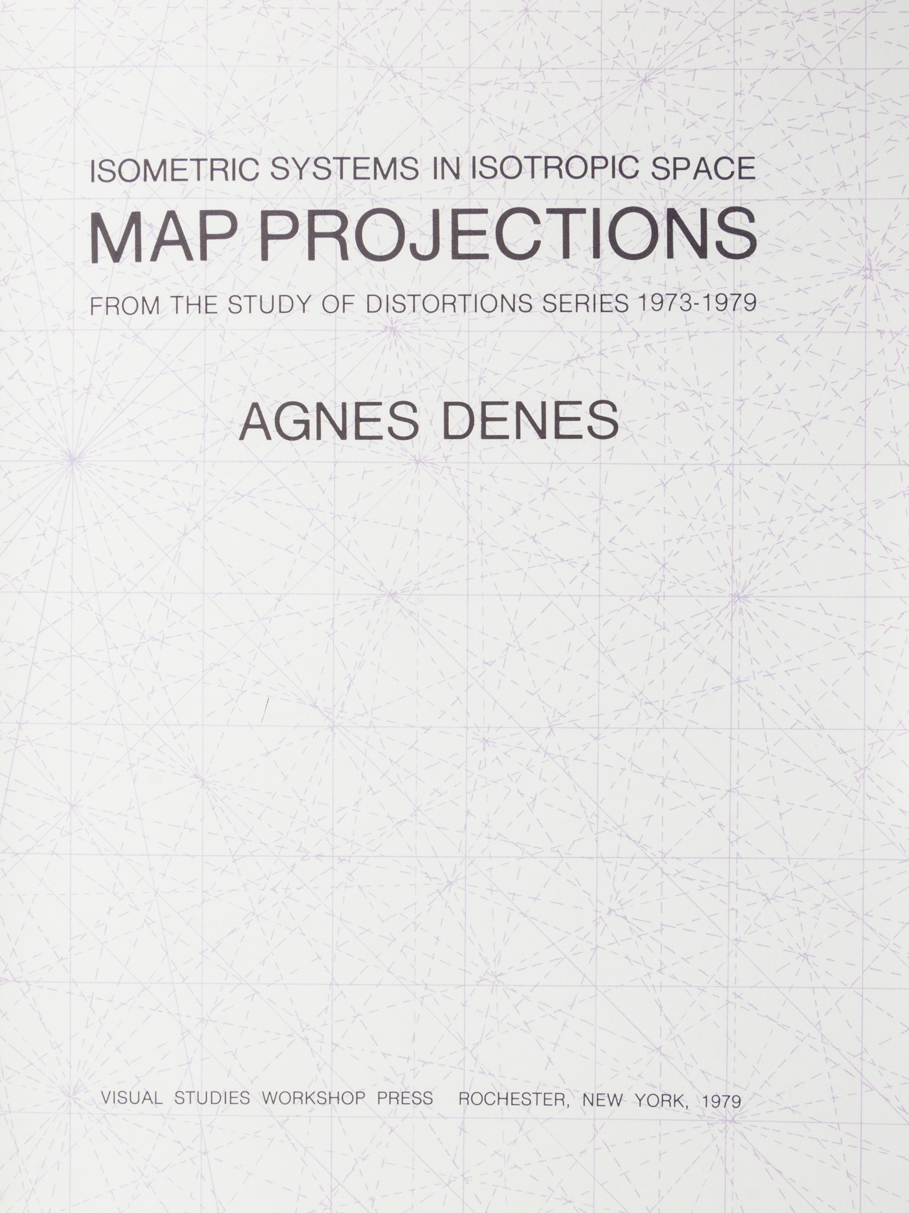 DENES, AGNES Map Projections. Rochester, 1979. First edition. Limited, signed.
