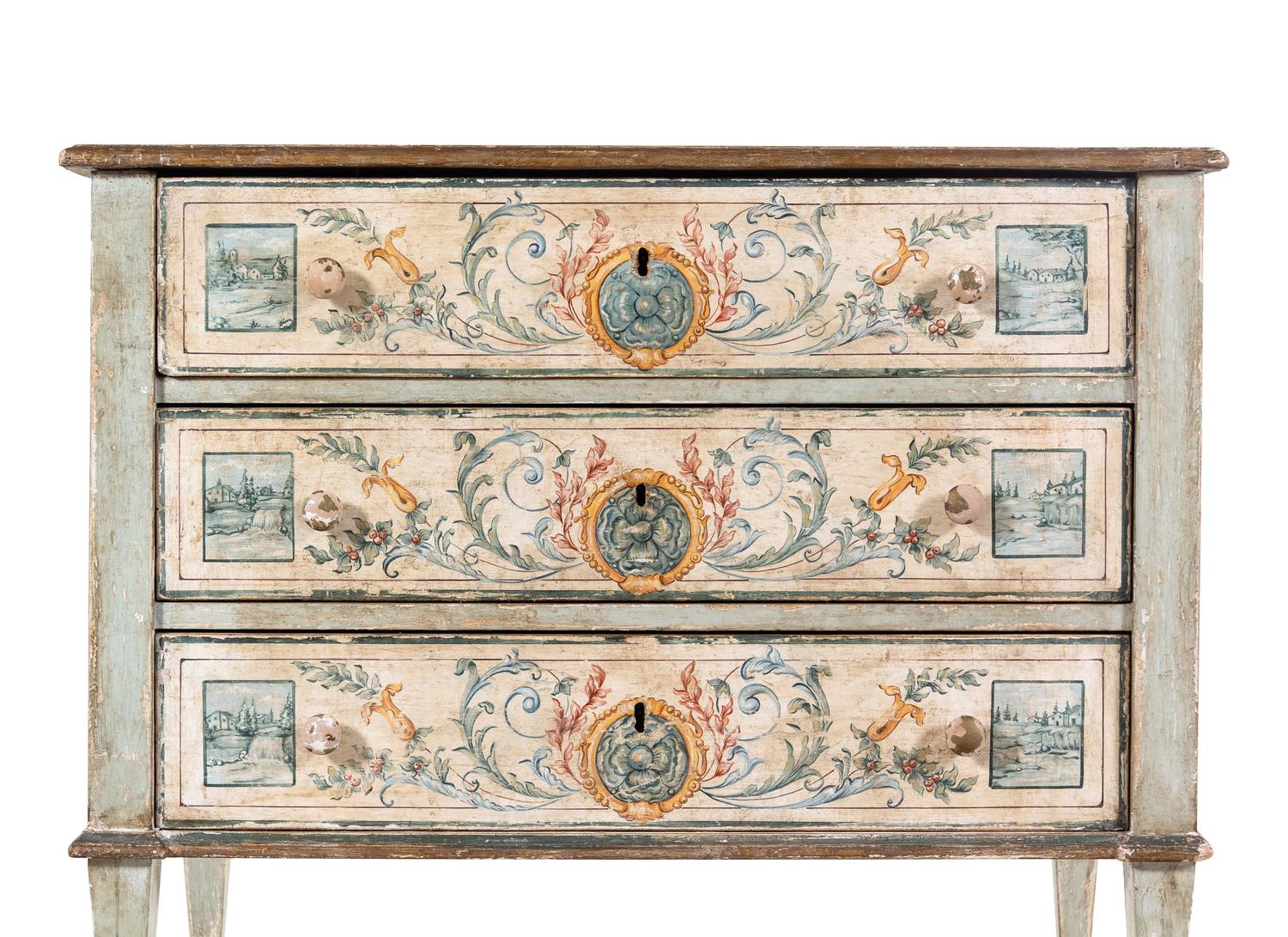 An Italian Painted Commode