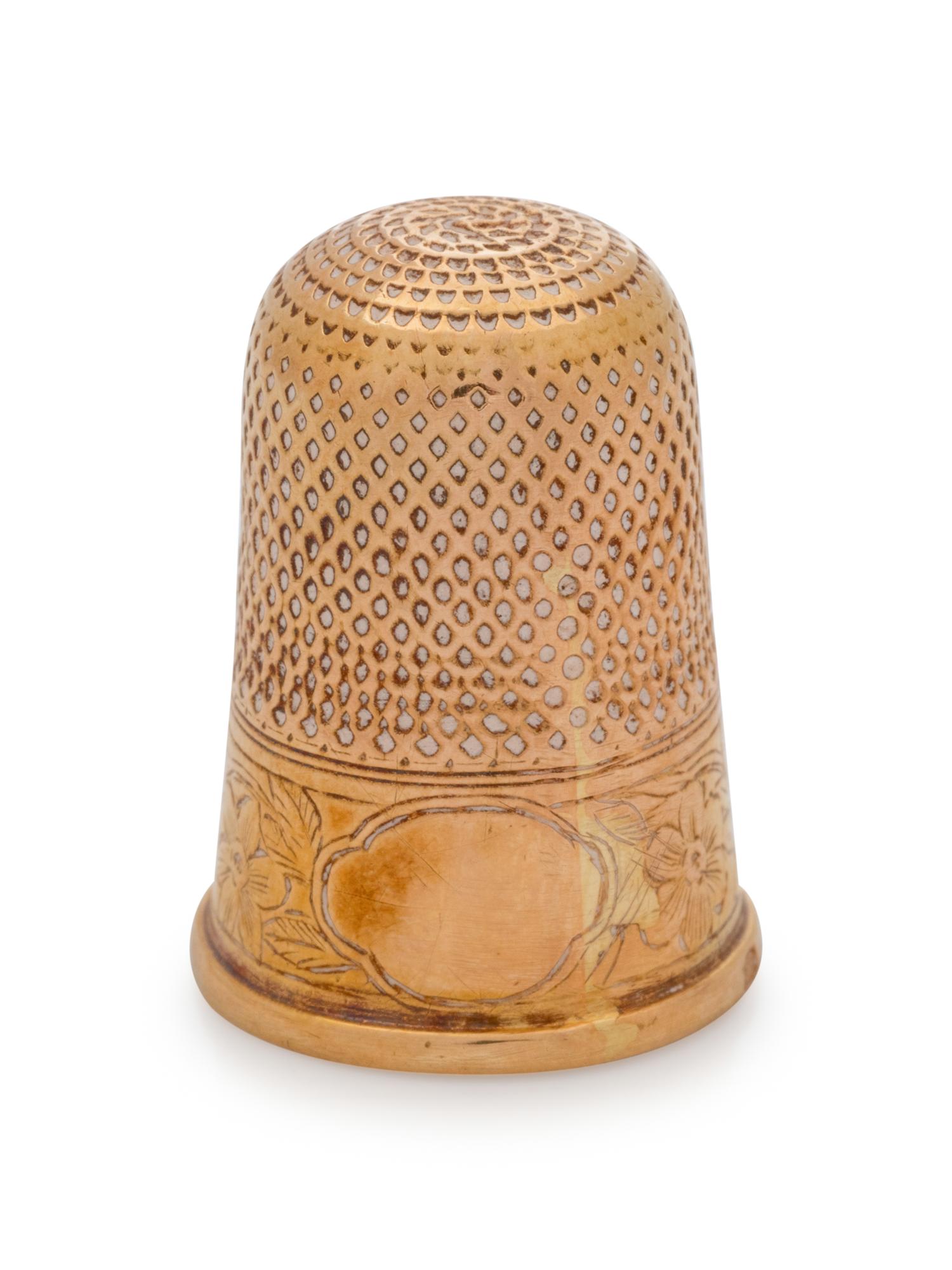 A Continental Yellow Gold Thimble