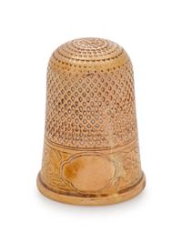 A Continental Yellow Gold Thimble