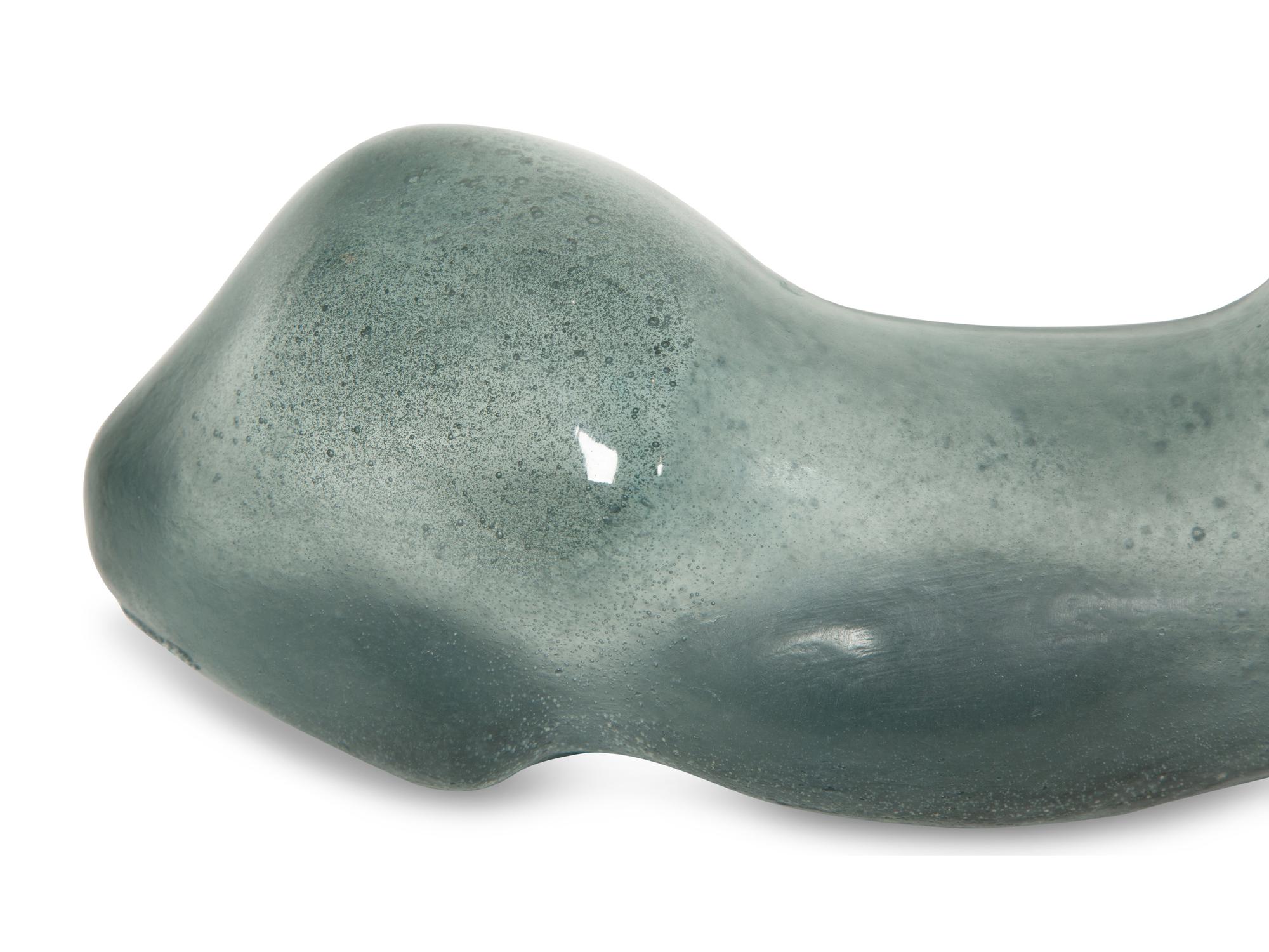 A Daum Pâte de Verre Recumbent Cat