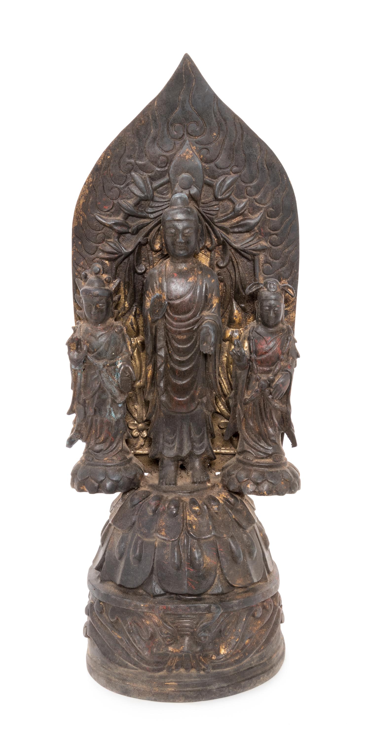 A Chinese Bronze Figural Group Height 18 inches. — 20TH CENTURY