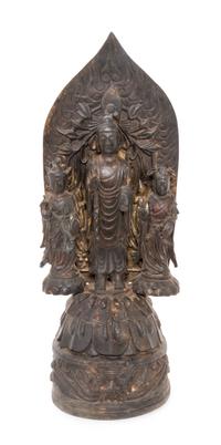 A Chinese Bronze Figural Group Height 18 inches. — 20TH CENTURY