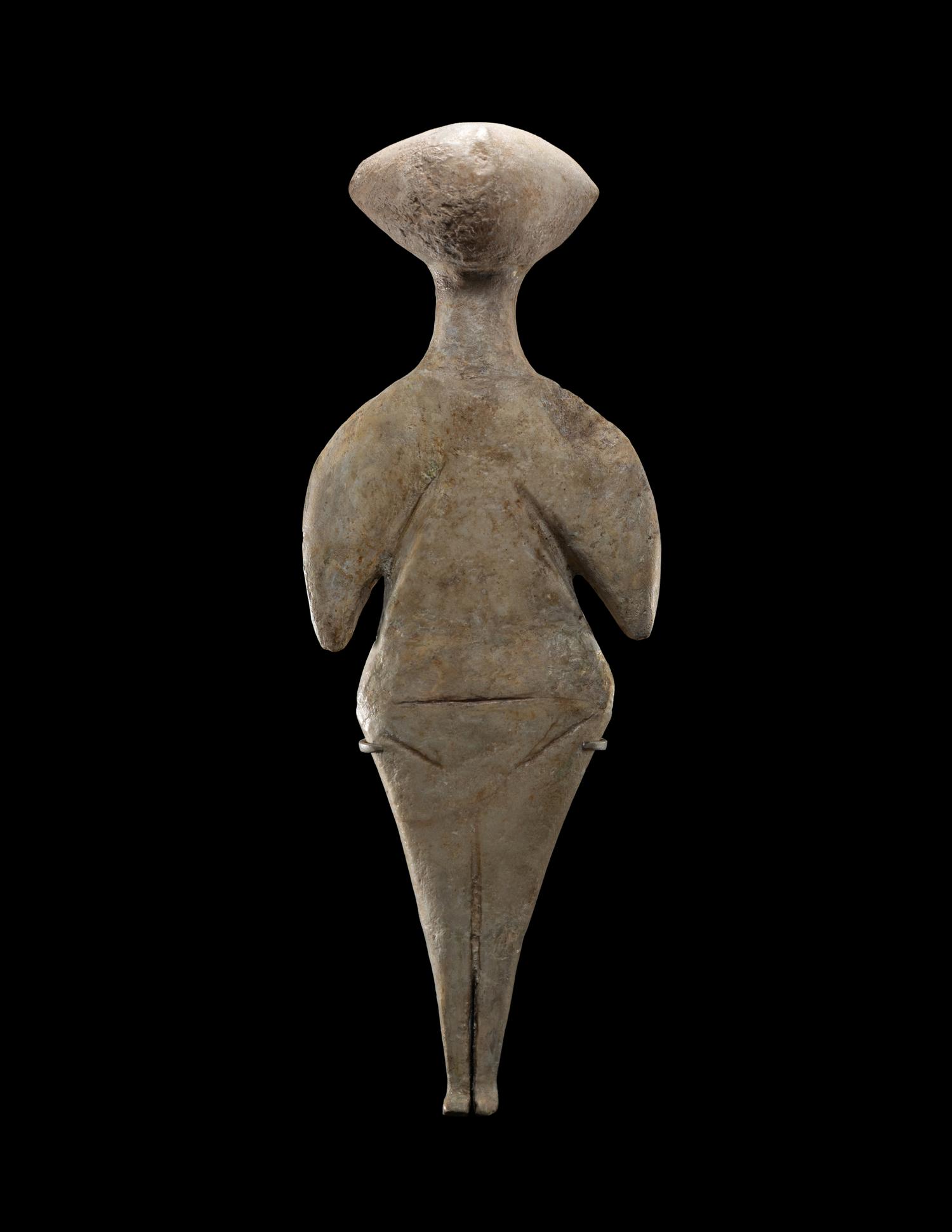 A Chalcolithic Marble Standing Female Idol