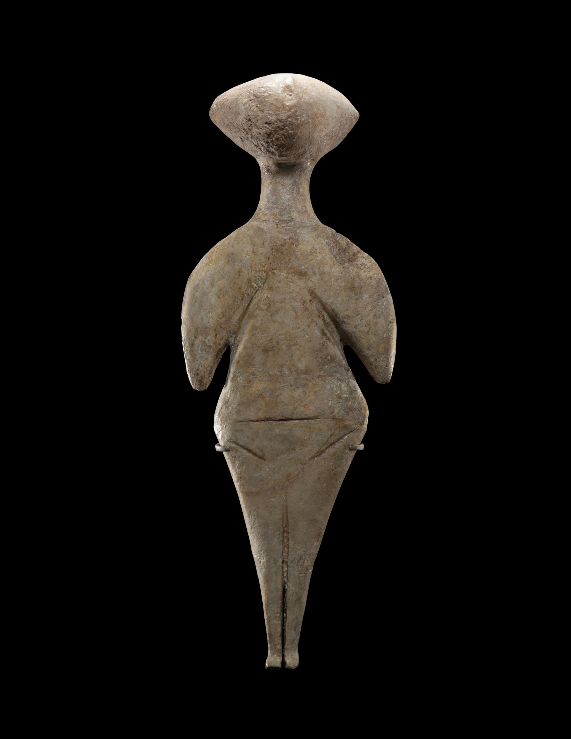 A Chalcolithic Marble Standing Female Idol
