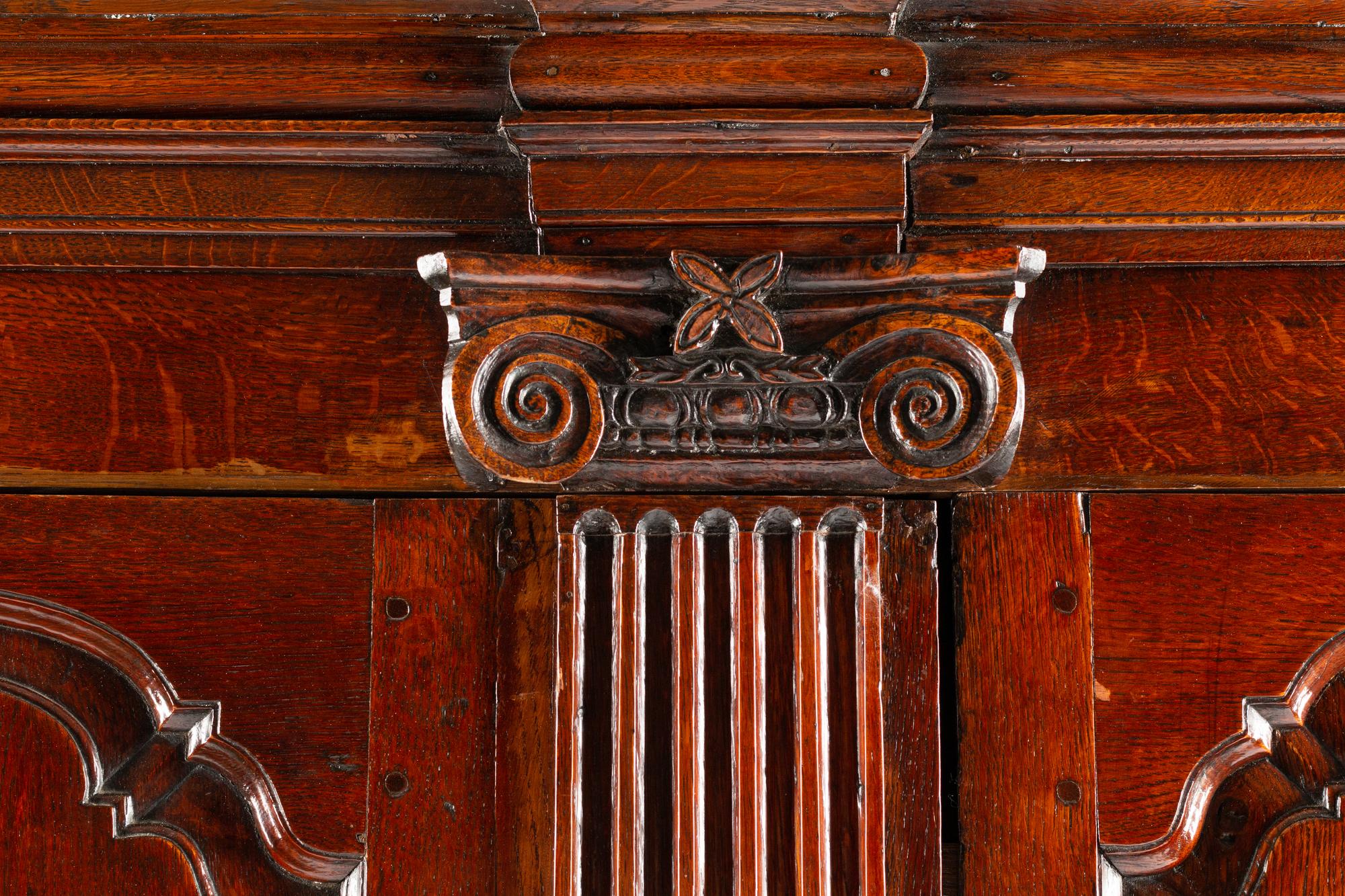 A George III Oak Linen Press