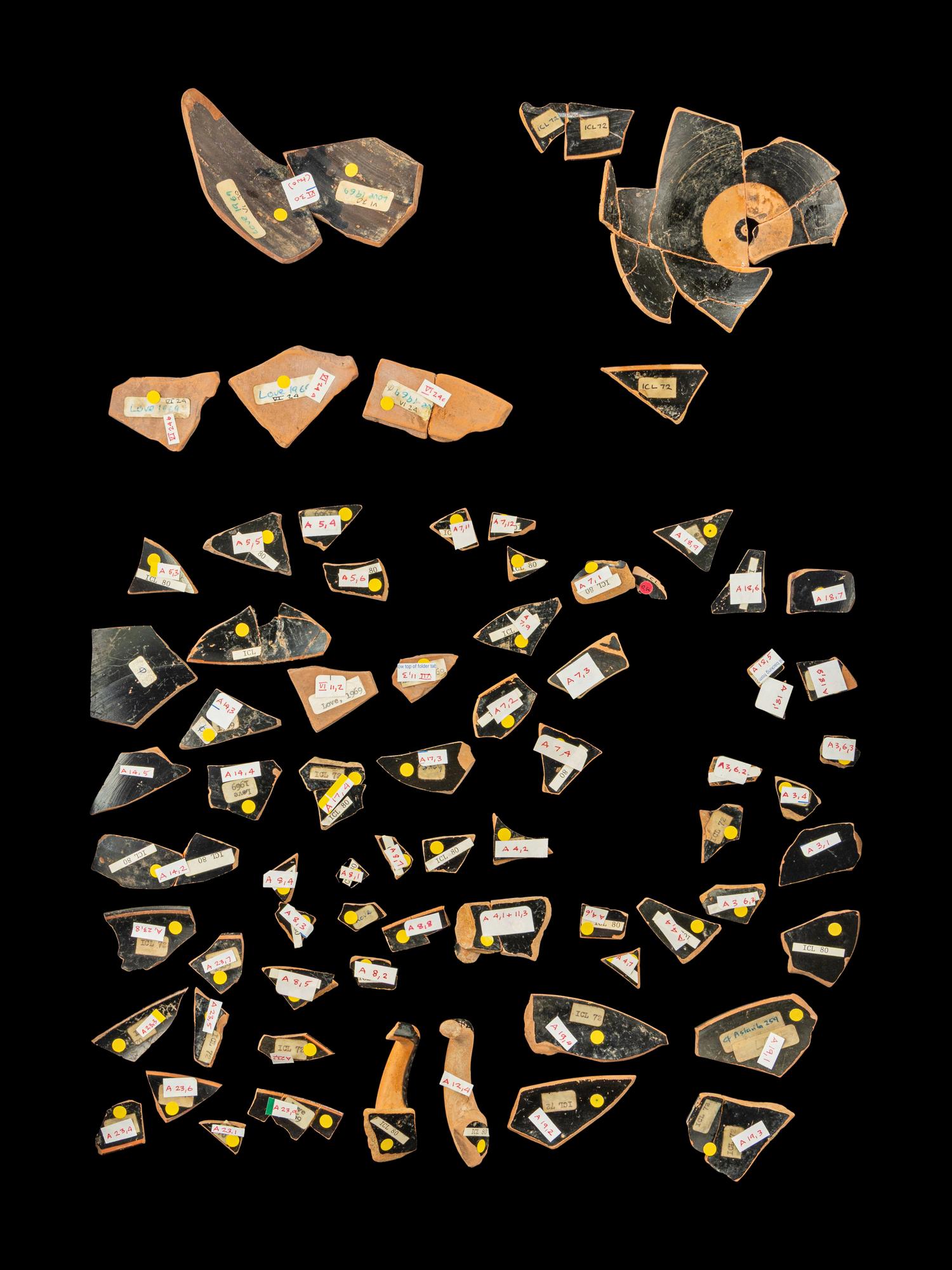 77 Attic Red-Figured Vase Fragments