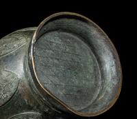 A Chinese Archaistic Bronze 'Three Rams' Hu Vessel
