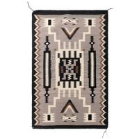Navajo Two Grey Hills AND Storm Pattern Weaving [Rug]
