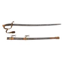 Captain E.L. Jones, Company D, 54th Massachusetts Infantry, WIA Fort Wagner, South Carolina, Model 1850 foot officer's presentation sword.