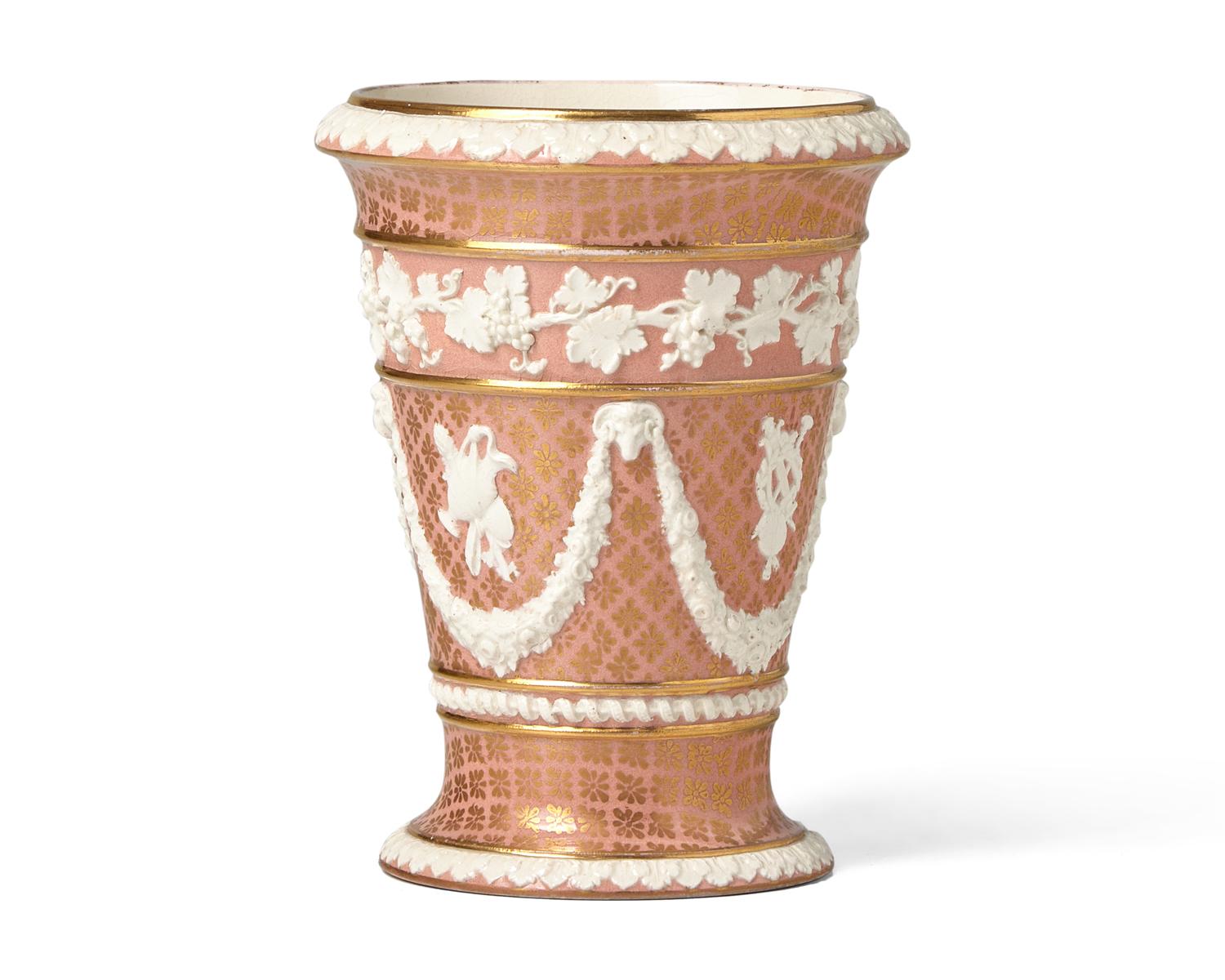 A Wedgwood Neoclassical Parcel-Gilt Vase