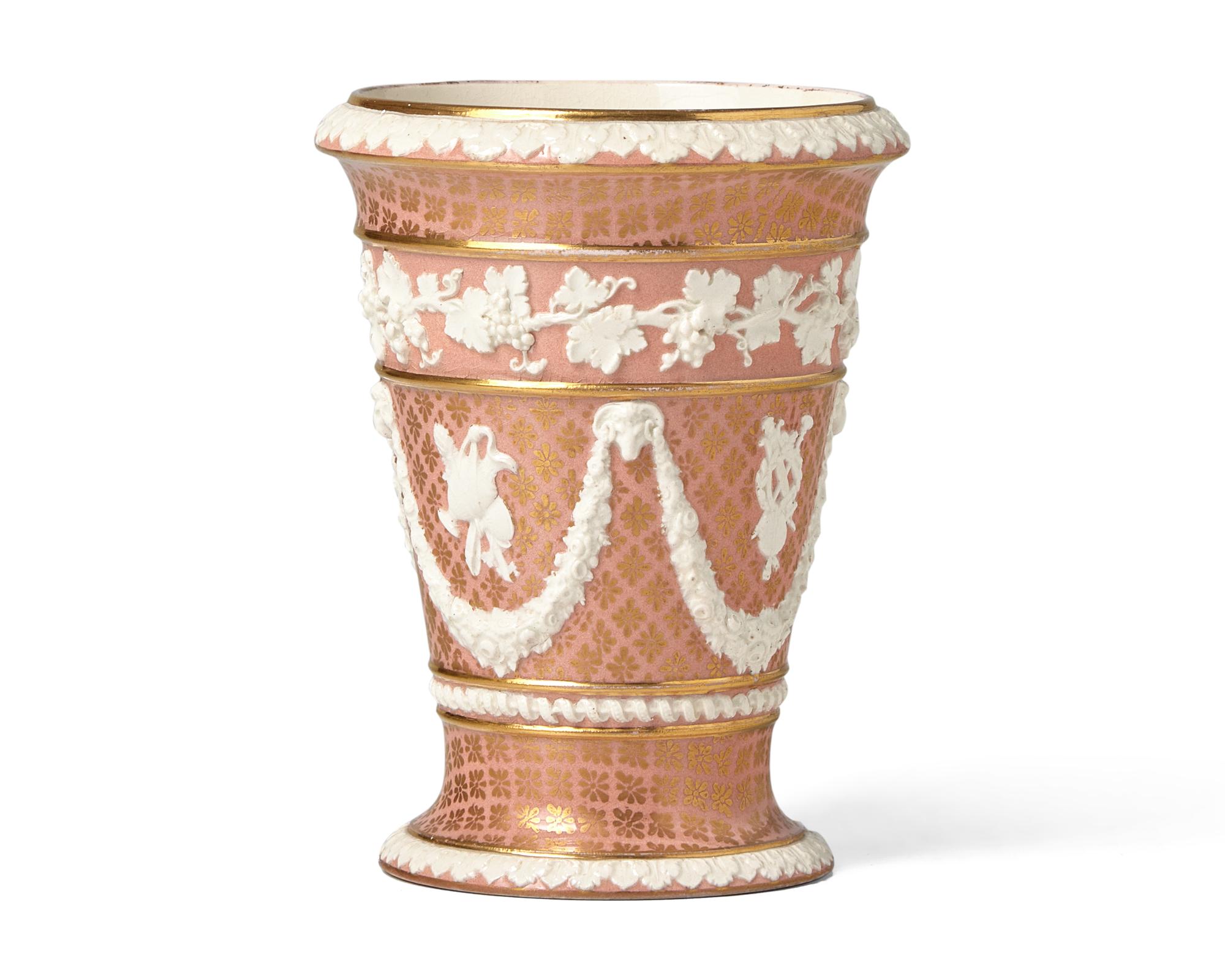 A Wedgwood Neoclassical Parcel-Gilt Vase