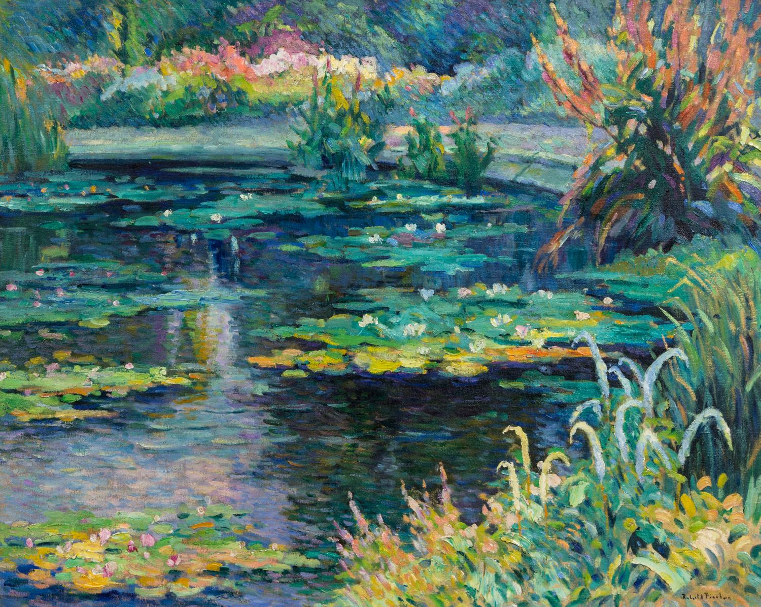 Robert-Antoine Pinchon, (French, 1886-1943), Le bassin aux nympheas
