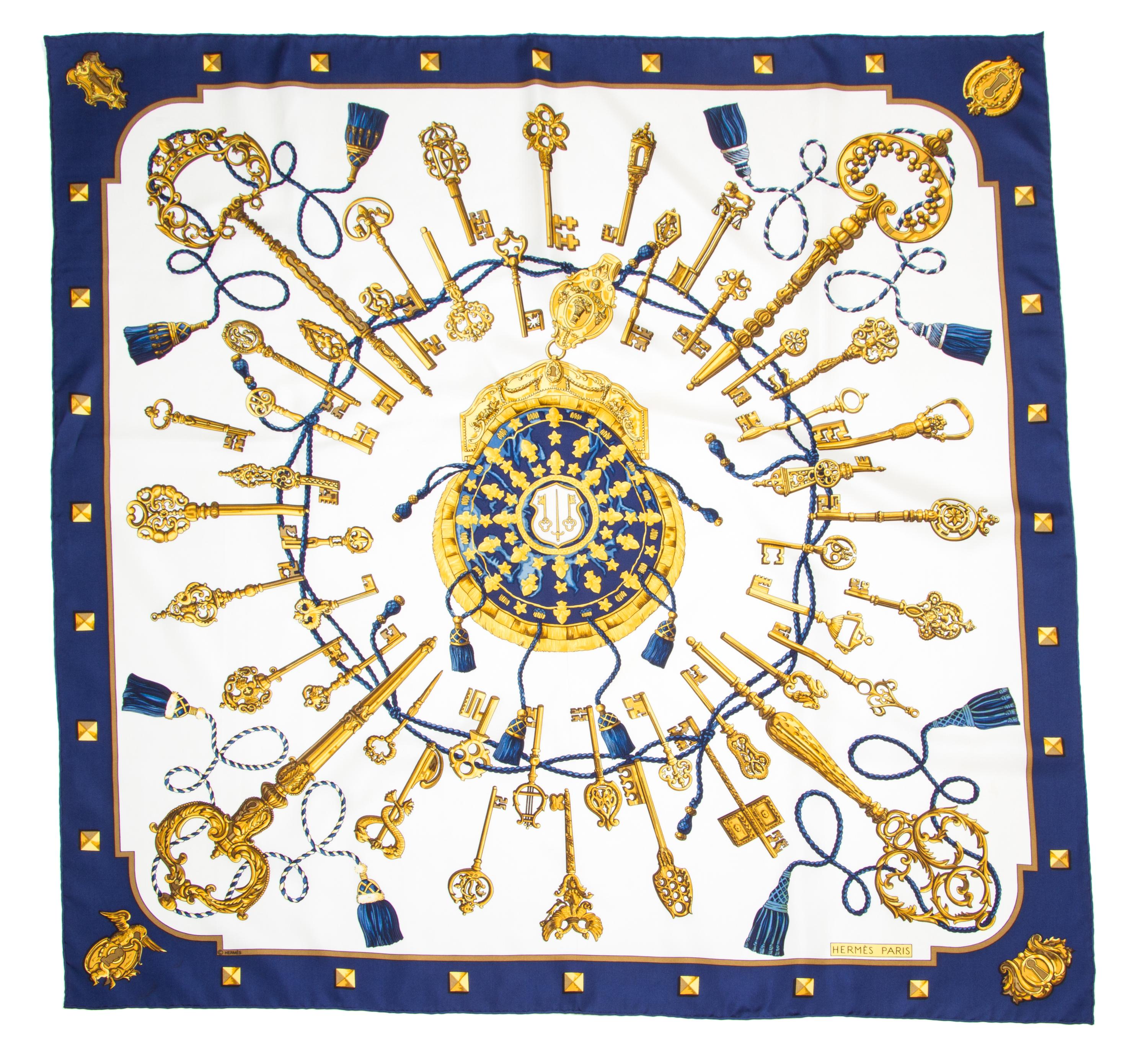An Hermes 90cm Silk Scarf, 36" x 36".