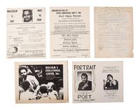 [MALCOLM X (1925-1965)]. A group of items related to Malcolm X and the Organization of Afro-American Unity (OAAU), comprising: