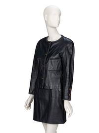 Chanel, Leather Skirt Suit