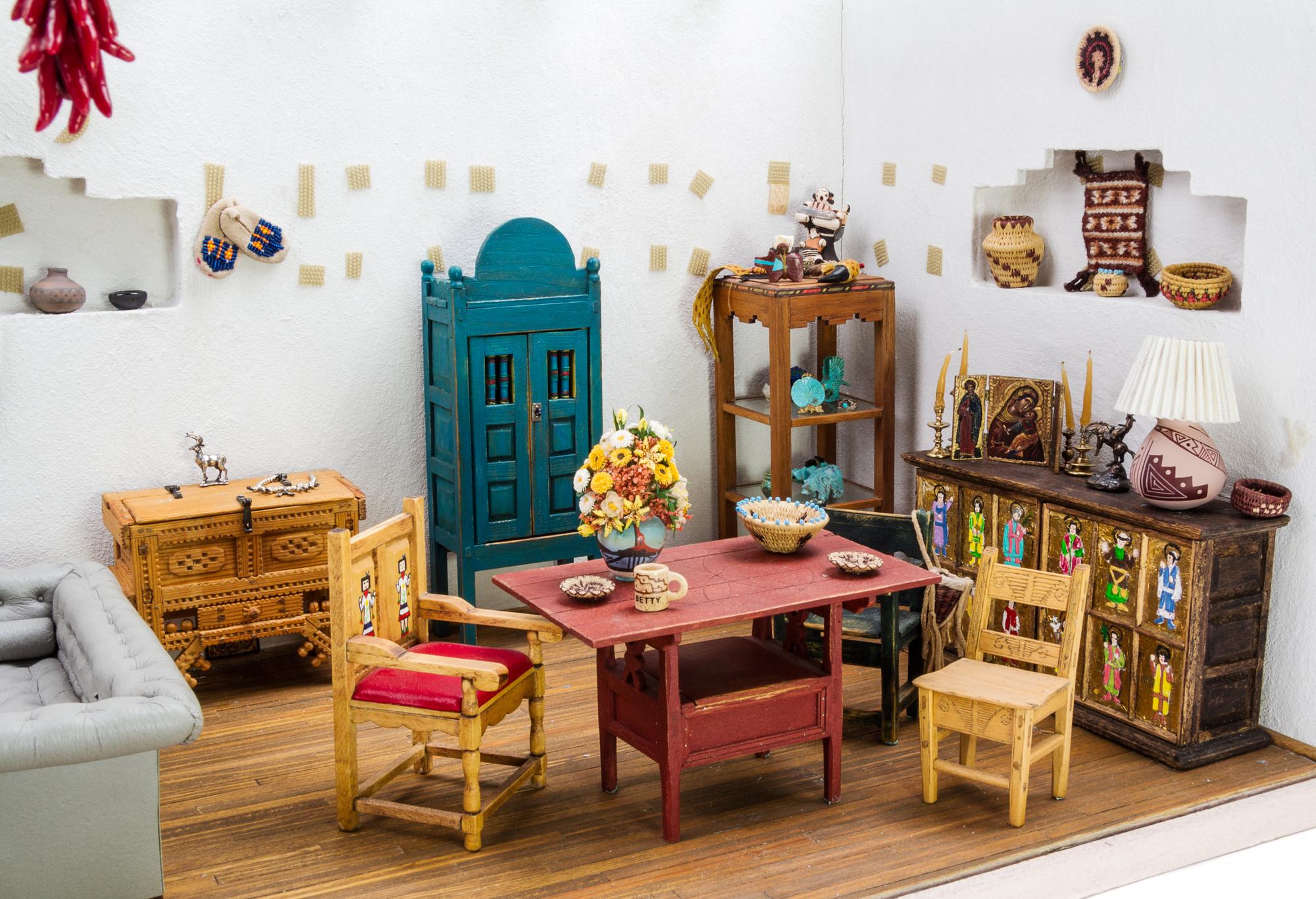 A Southwestern Style Room Height 12 x width 27 3/4 x depth 12 1/2 inches. — Decorated by Bets O'Meara