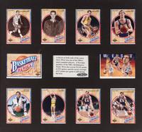 A 1991-92 Upper Deck Jerry West Basketball Heroes Signed Autograph Display,