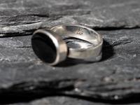Silver and Onyx Ring