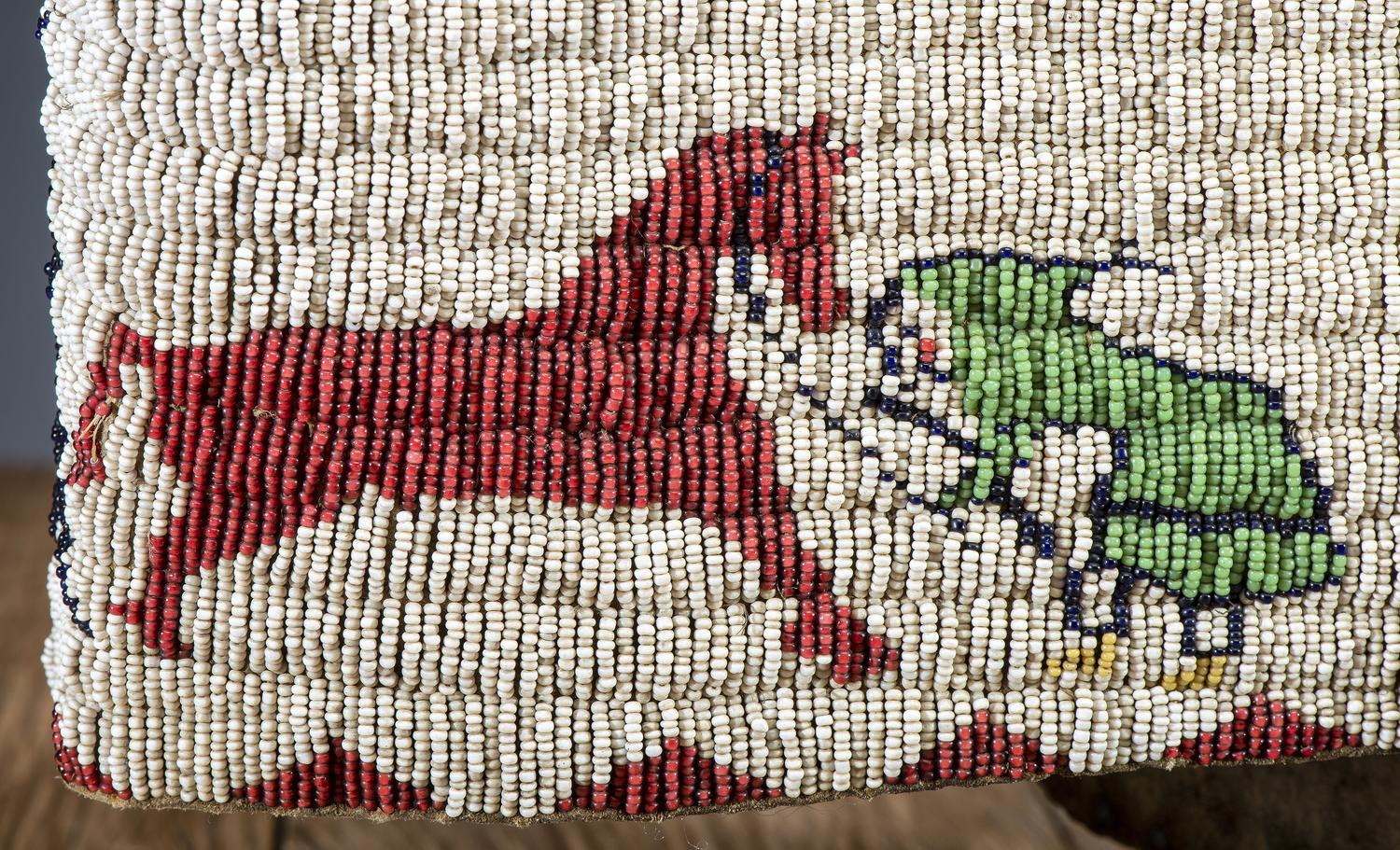 Cheyenne River Sioux Beaded Pictorial Hide Vest