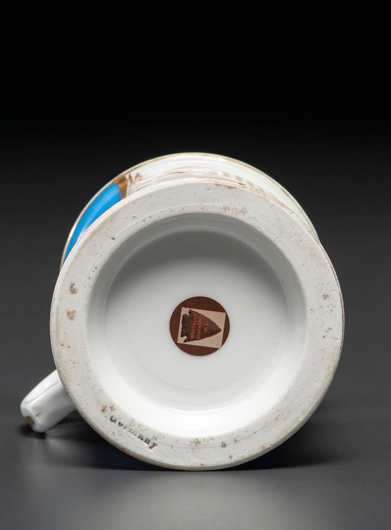 A Chauffer's Porcelain Occupational Shaving Mug Belonging to Samuel Lustig