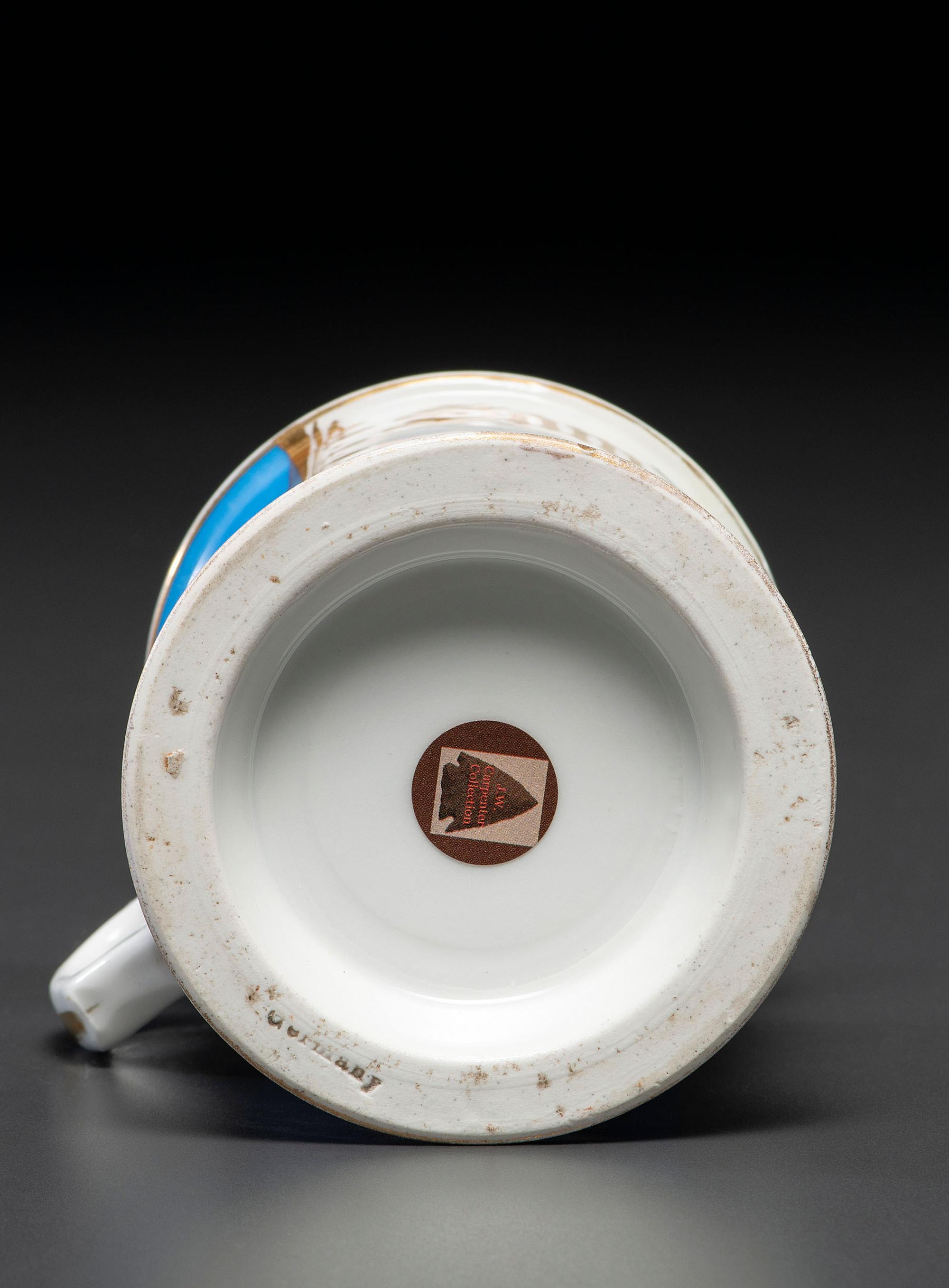 A Chauffer's Porcelain Occupational Shaving Mug Belonging to Samuel Lustig