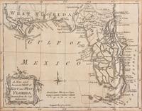 A New and Accurate Map of East and West Florida Drawn from the Authorities, 1768 Image: 6 3/4 x 8 5/8 inches. — ENGLISH, 18TH CENTURY