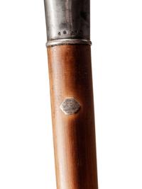 A German Silver Mounted Malacca Walking Stick