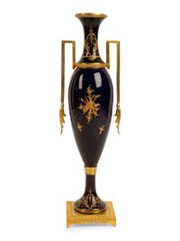 A Gilt Bronze Mounted Sèvres Style Porcelain Urn — 19TH CENTURY