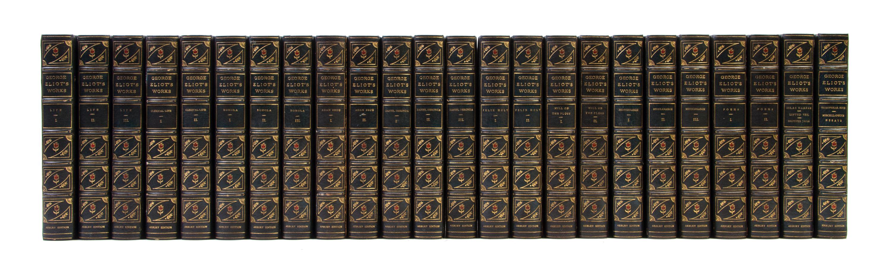(COLLECTED WORKS) ELIOT, GEORGE. [Works.] Boston, 1900. 26 vols. Limited.
