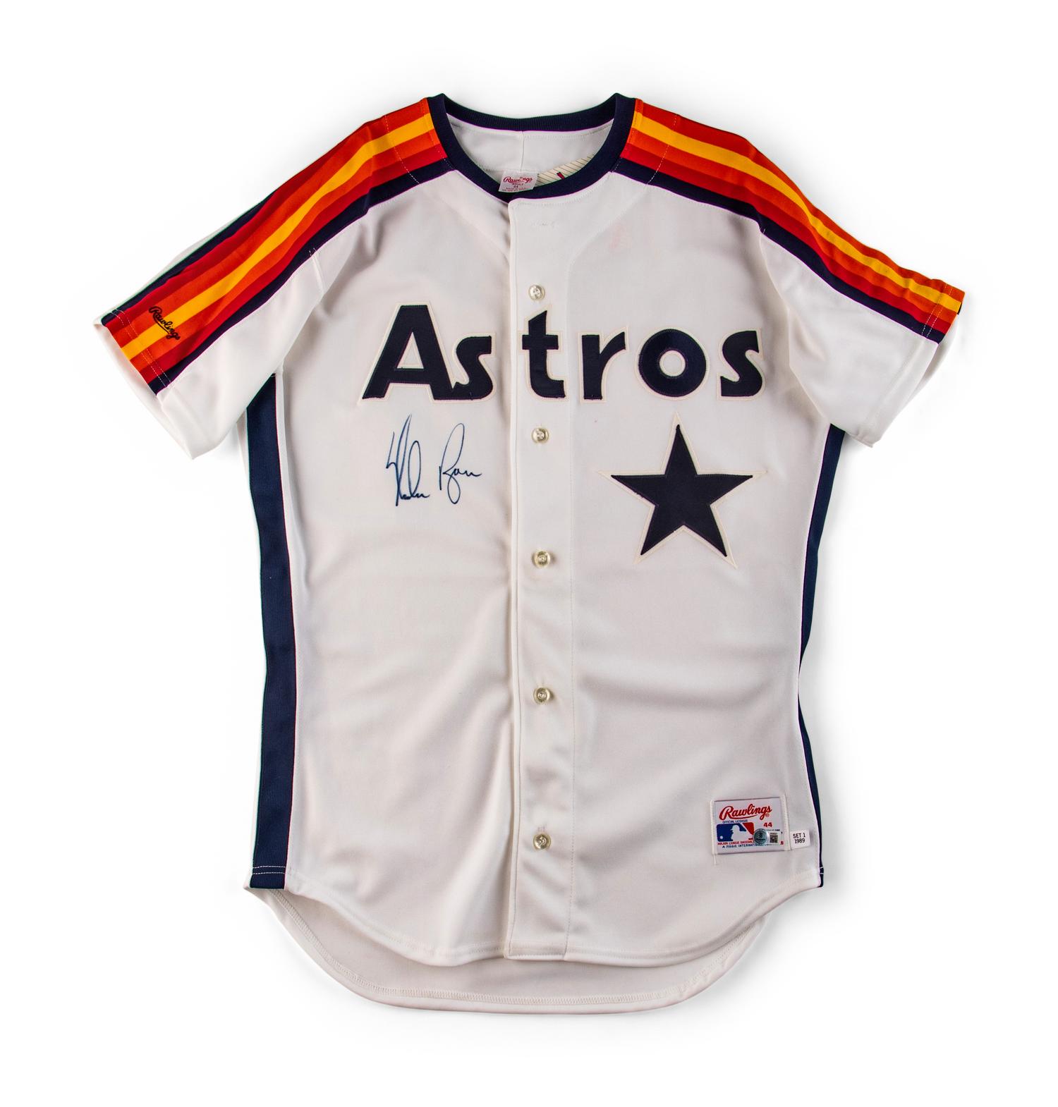 A Nolan Ryan Signed Autograph Houston Astros Jersey (Beckett Authentication Services)