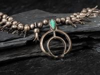 Early Navajo Squash Blossom Necklace, Collected by Hoffman Birney (1891-1958)