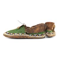 Sioux Beaded Hide Moccasins