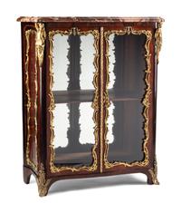 A Louis XV Style Gilt Bronze Mounted Kingwood Bookcase