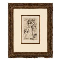 Pierre-Auguste Renoir (French, 1841–1919) — La Danse à La Campagne , 2e Planche, 1890