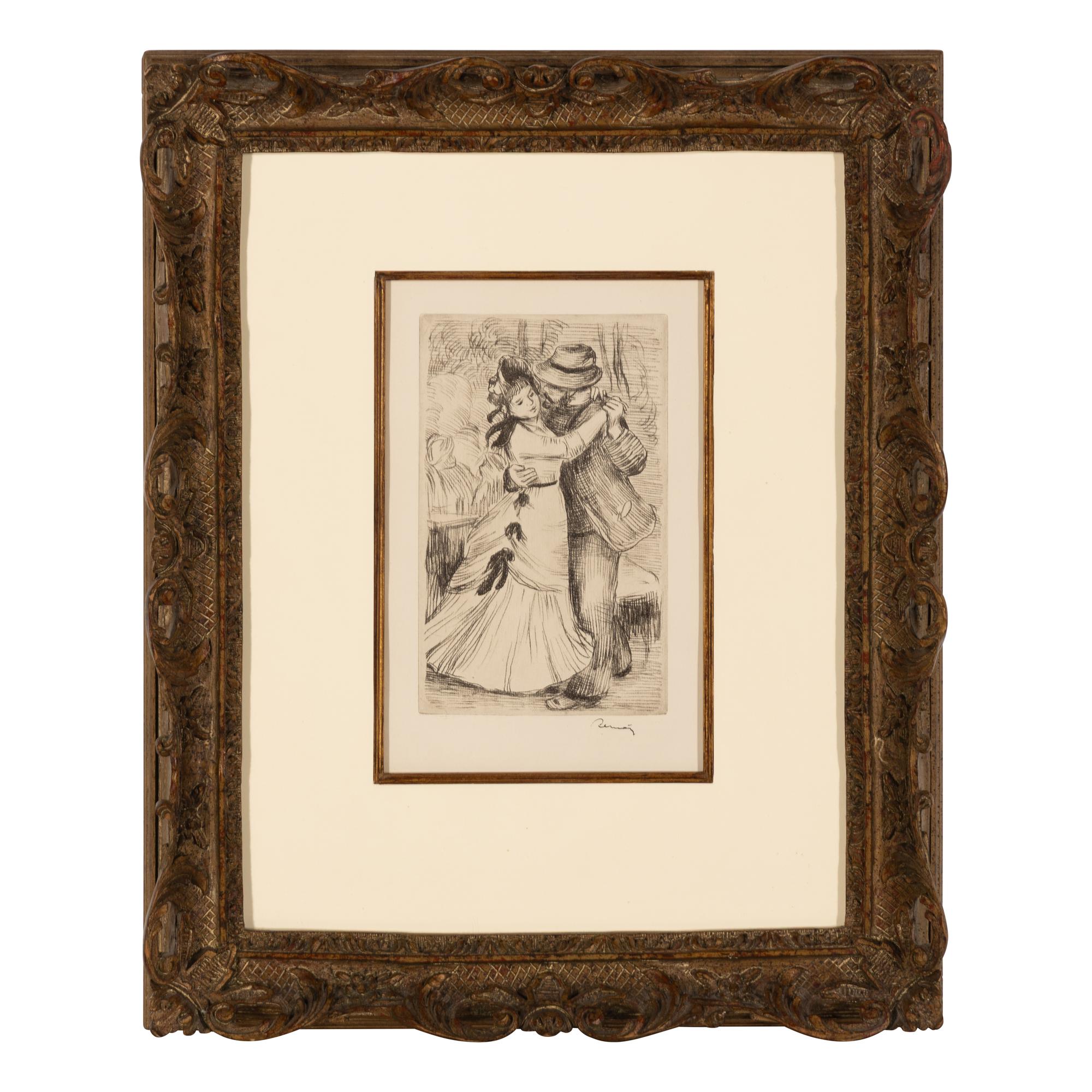 Pierre-Auguste Renoir (French, 1841–1919) — La Danse à La Campagne , 2e Planche, 1890