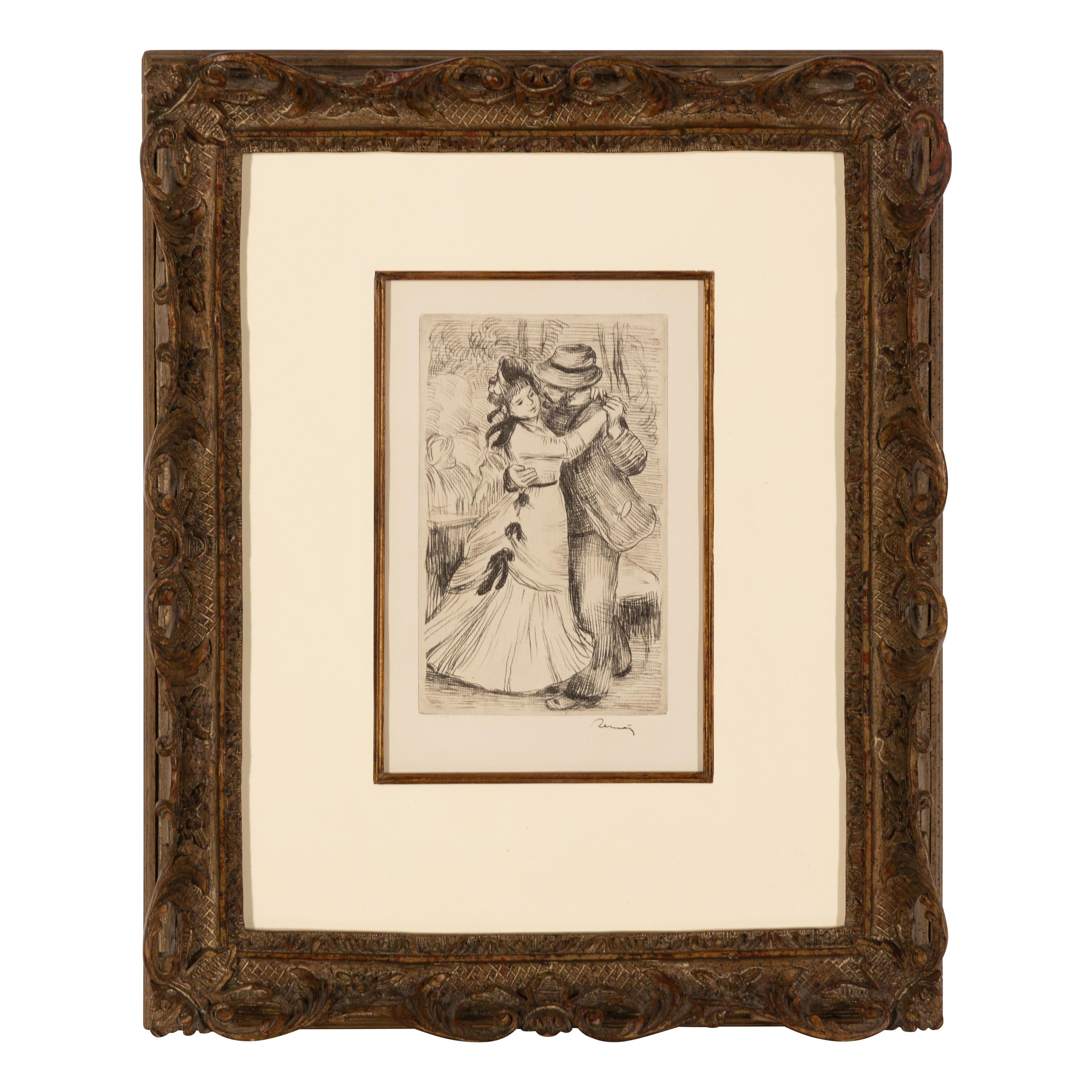 Pierre-Auguste Renoir (French, 1841–1919) — La Danse à La Campagne , 2e Planche, 1890