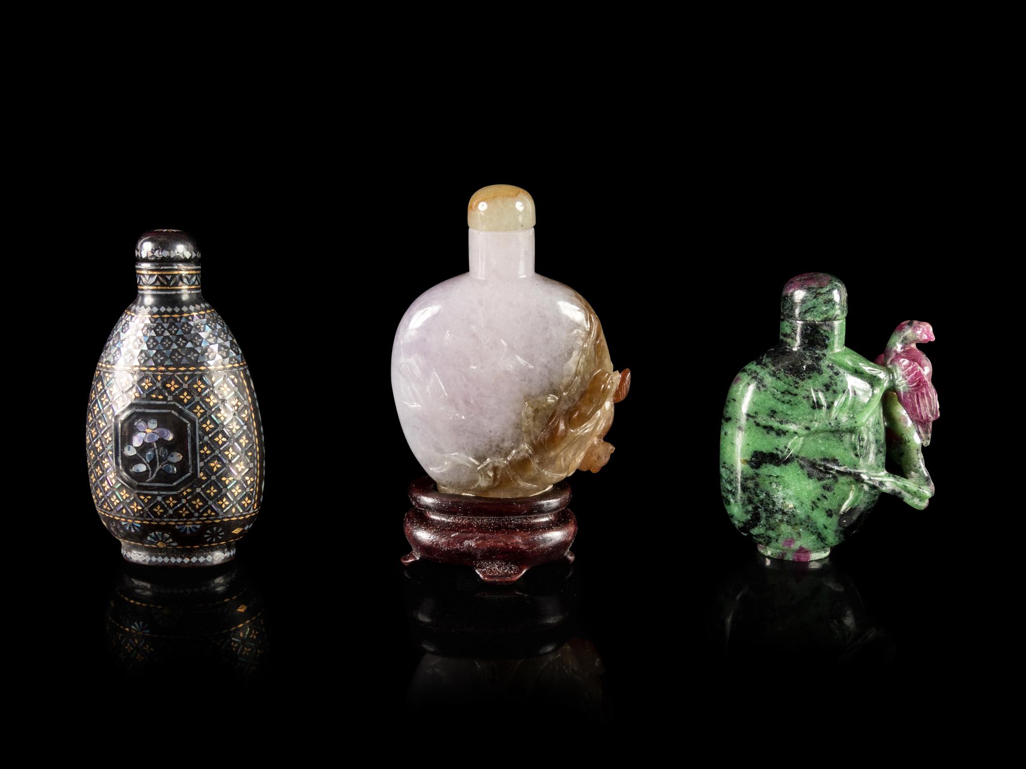 Three Chinese Snuff Bottles