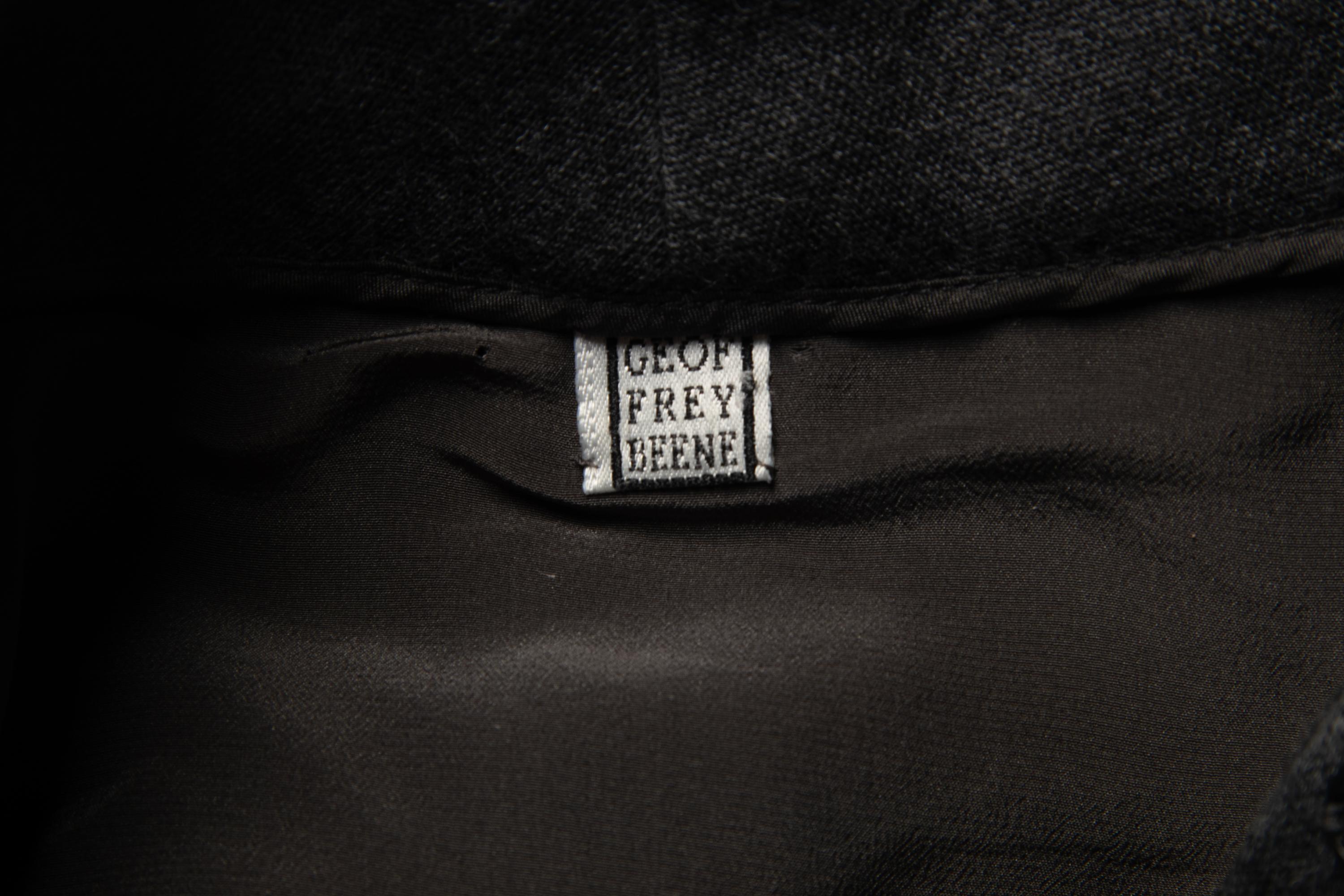 Geoffrey Beene Grey Wool Jumpsuit