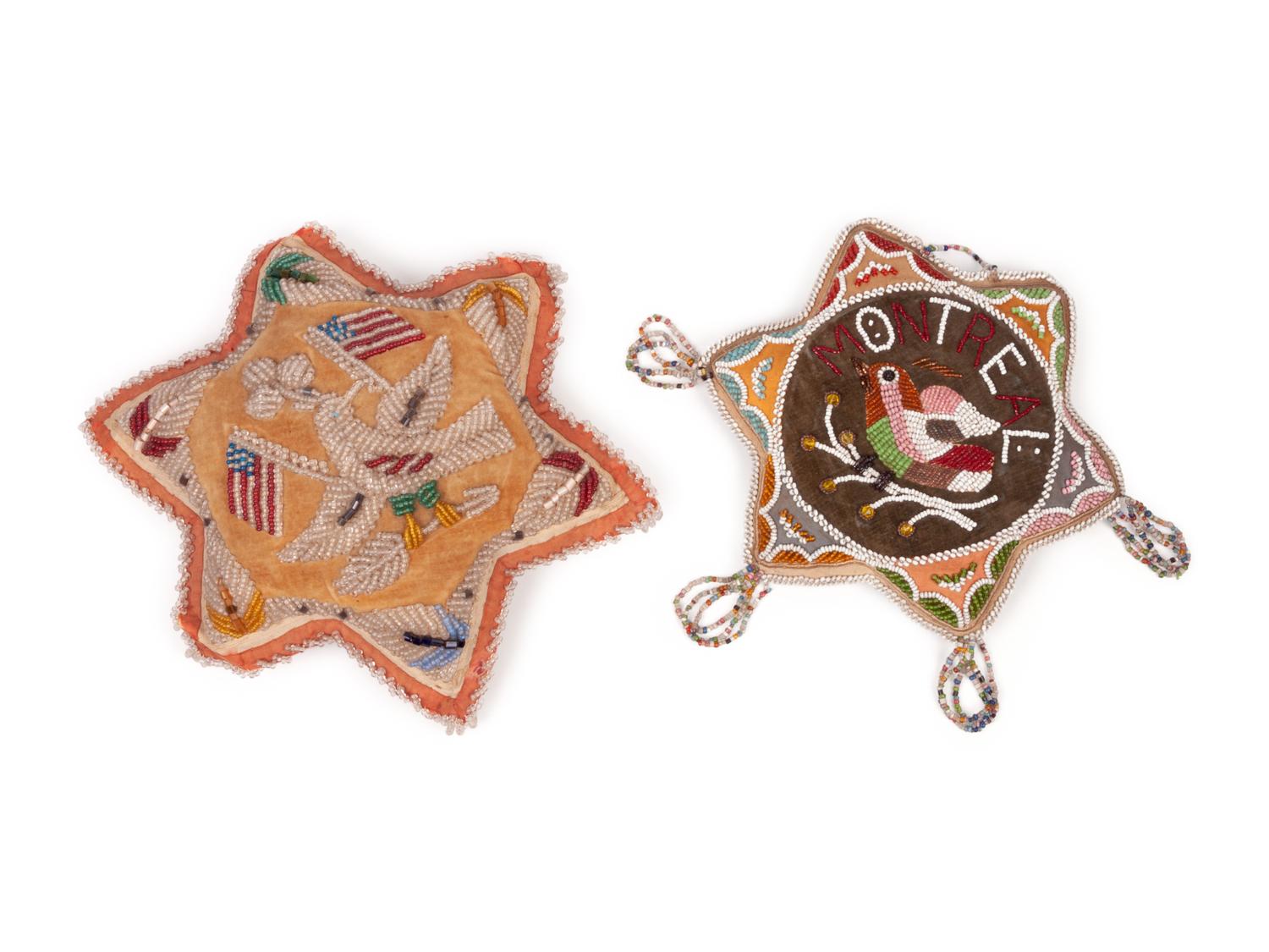 Haudenosaunee Beaded Whimseys, Stars and Hanging Flowers