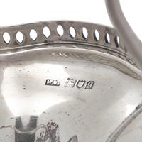 A George V Sterling Silver Footed Sugar Basket