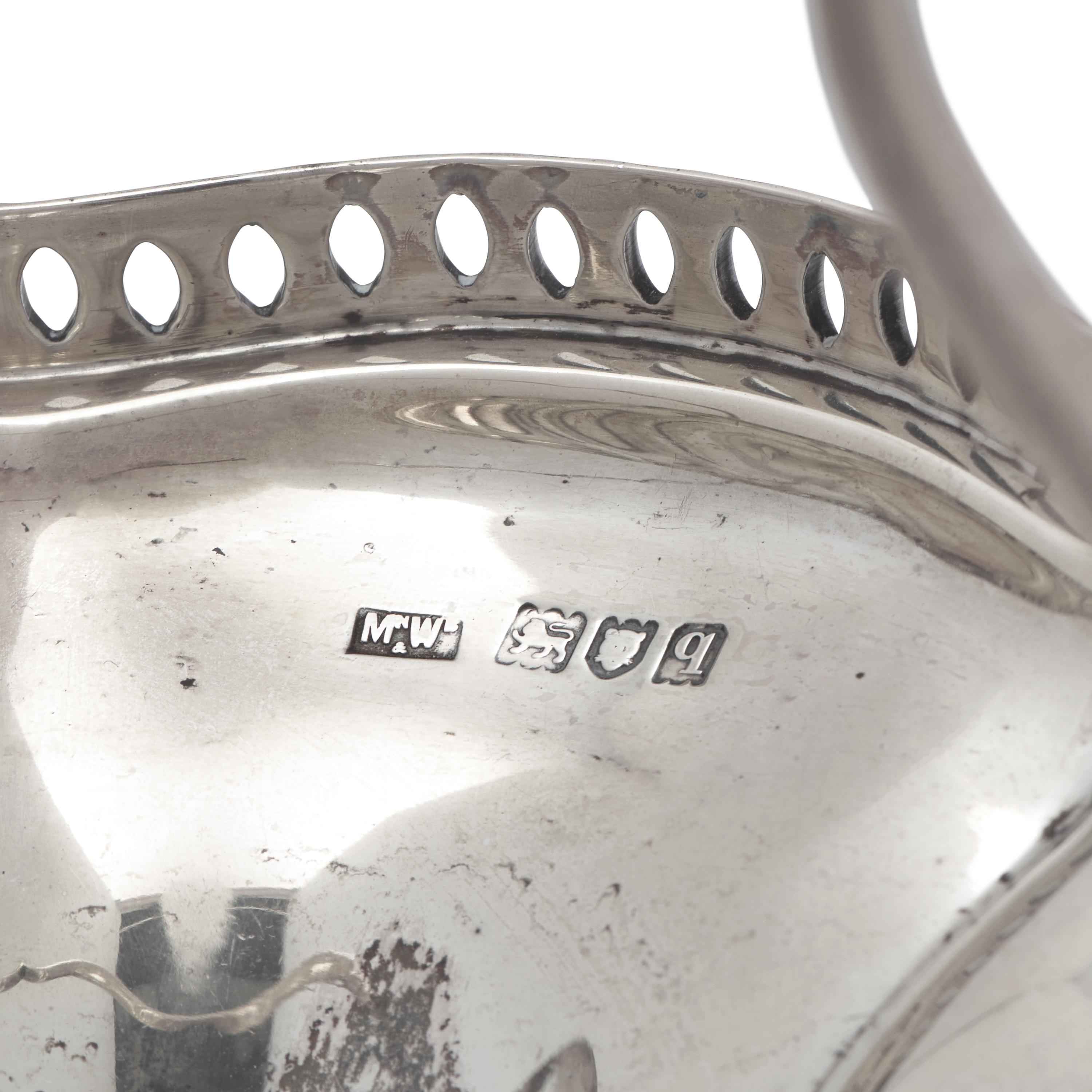 A George V Sterling Silver Footed Sugar Basket