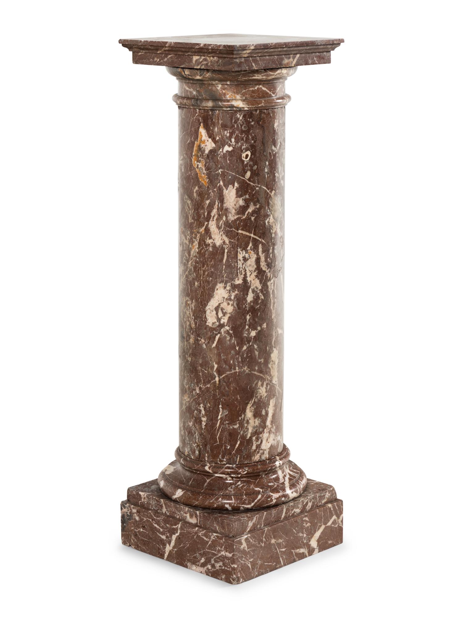 A Continental Marble Pedestal