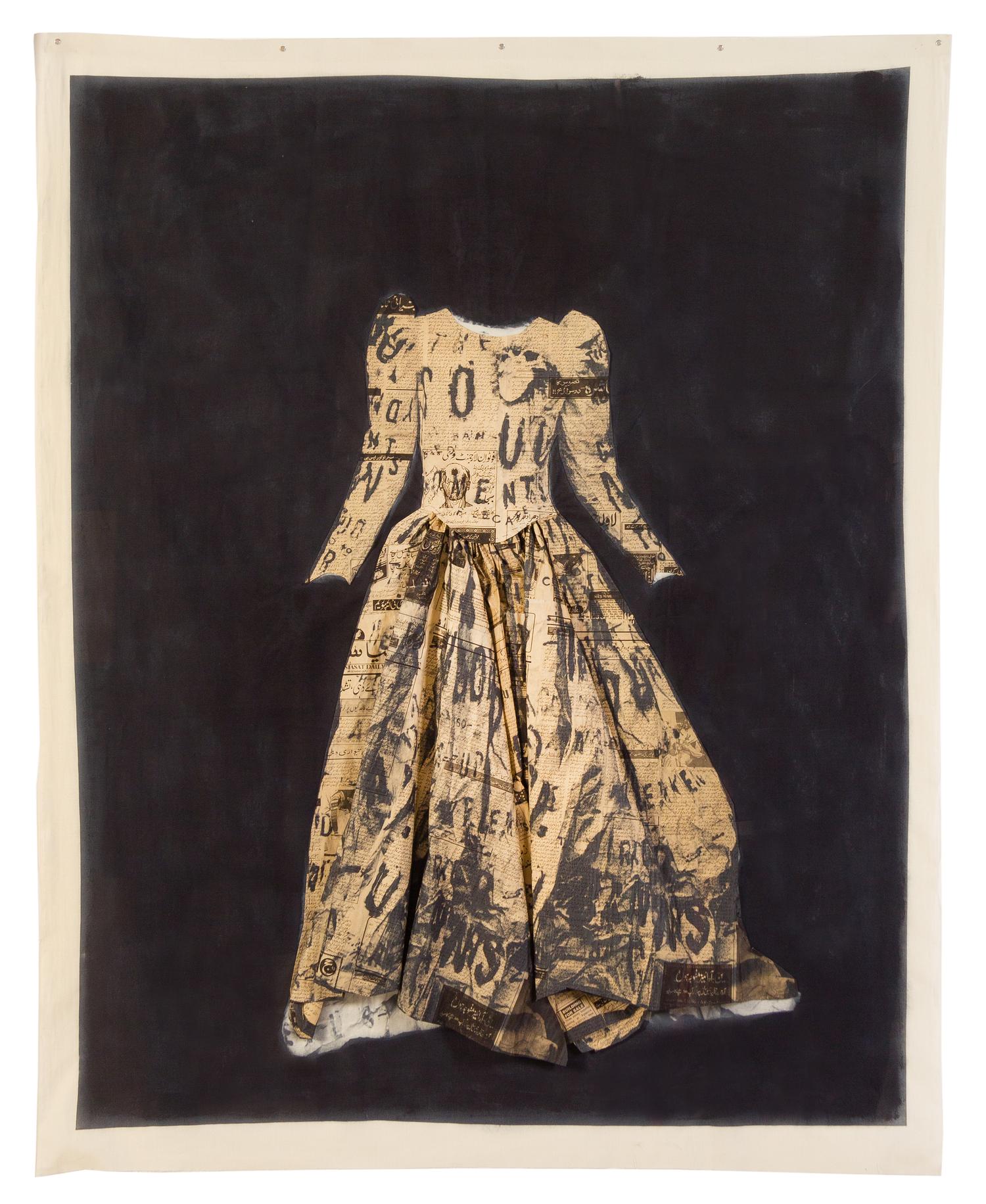 Lesley Dill, (American, b. 1960), Clothe My Naked Body (Poem Wedding Dress), 1995