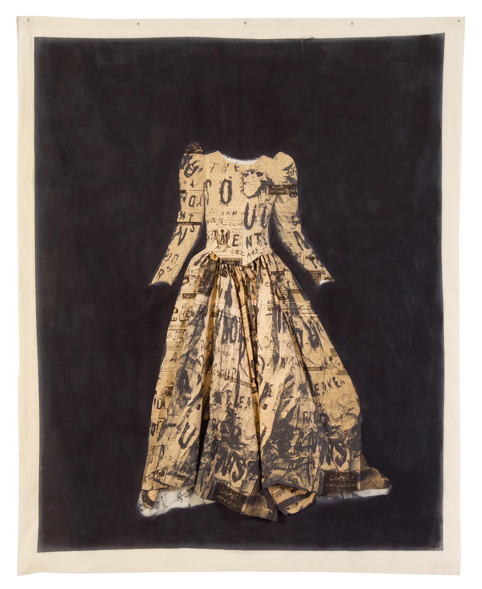 Lesley Dill, (American, b. 1960), Clothe My Naked Body (Poem Wedding Dress), 1995