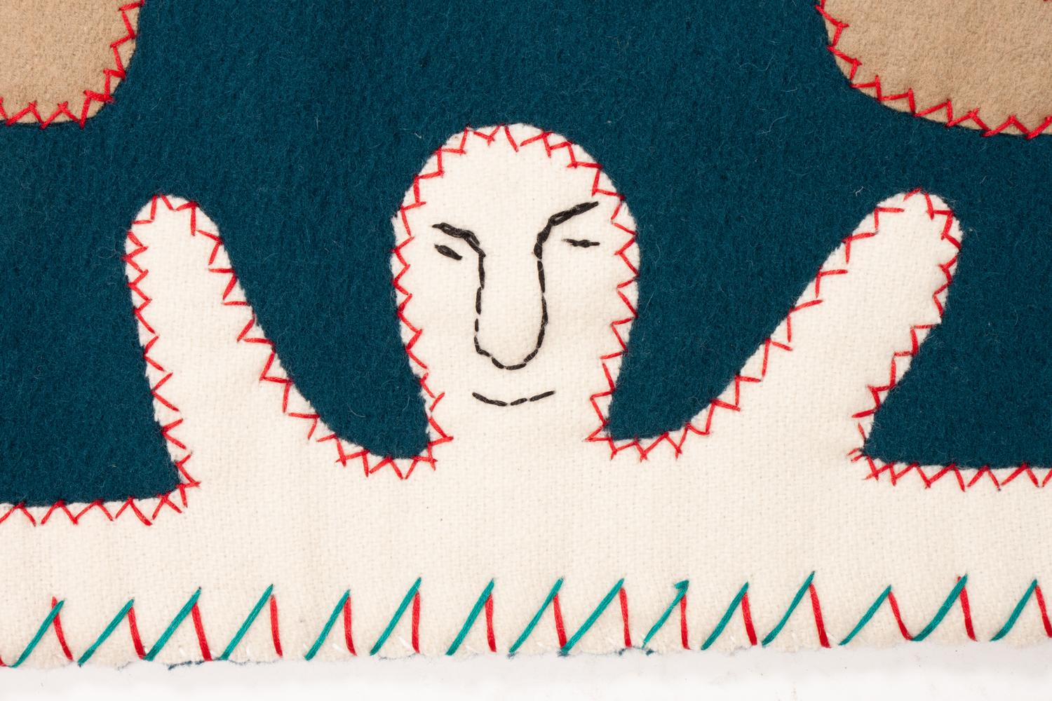 Wool and Felt Wall Hanging