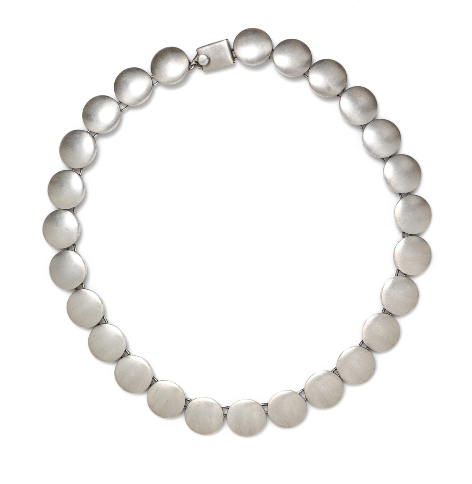A Sterling Silver Necklace, Mexico, 55.50 dwts.