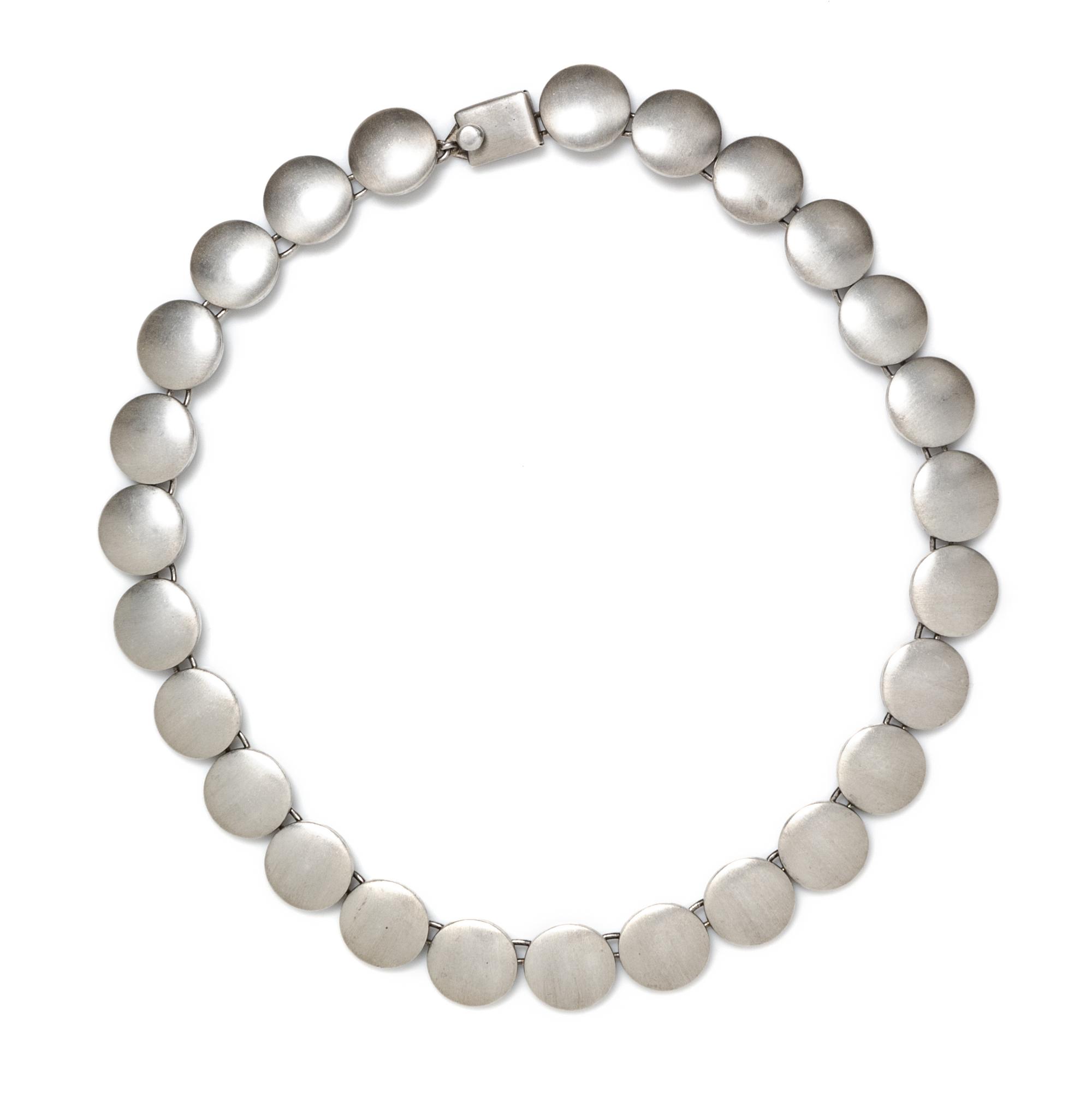 A Sterling Silver Necklace, Mexico, 55.50 dwts.