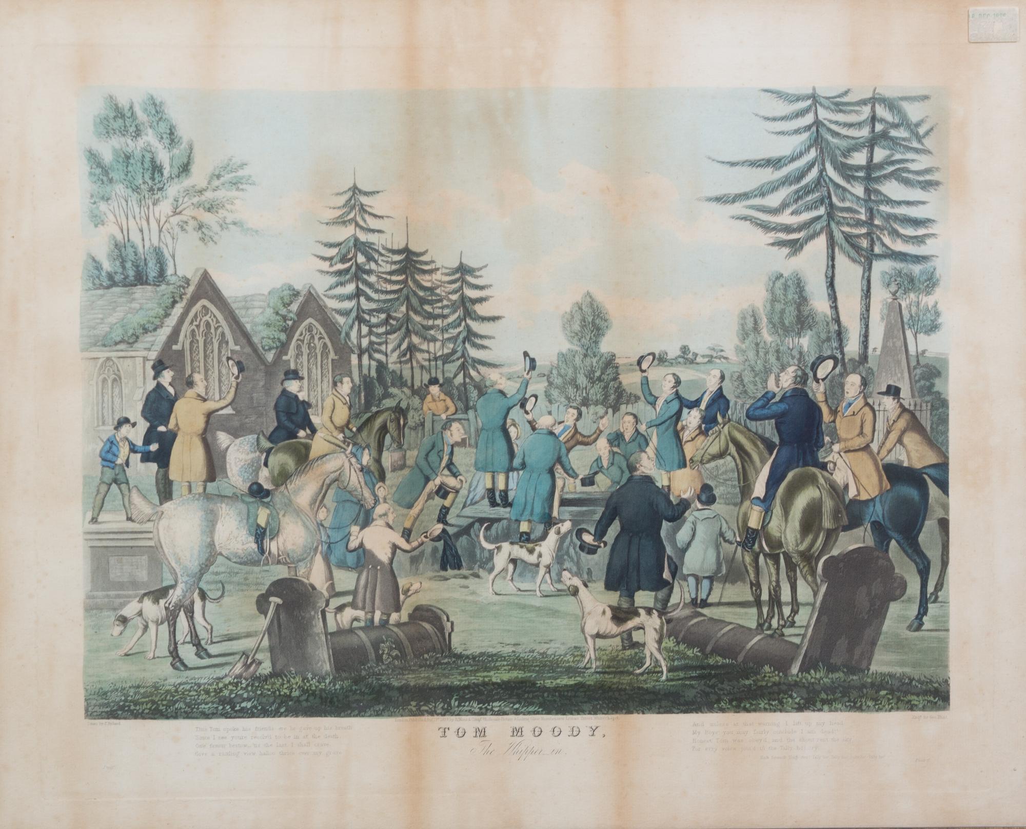 James POLLARD, after - George HUNT, engraver Image 15 3/4 x 22 inches. — Tom Moody, Plates I-IV